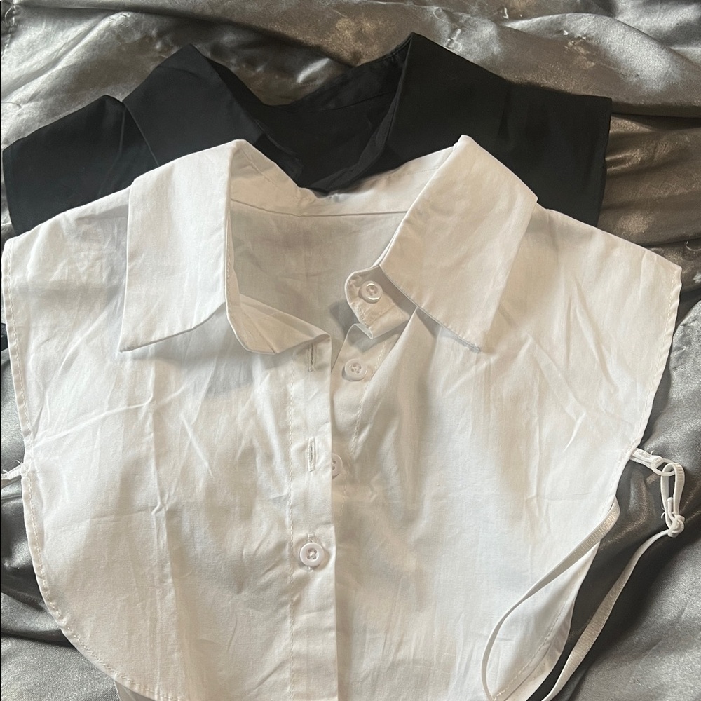 White and Black Detachable Collars / Dickies